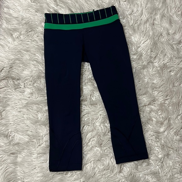 lululemon athletica Pants - Lululemon Navy - Green Run Inspire